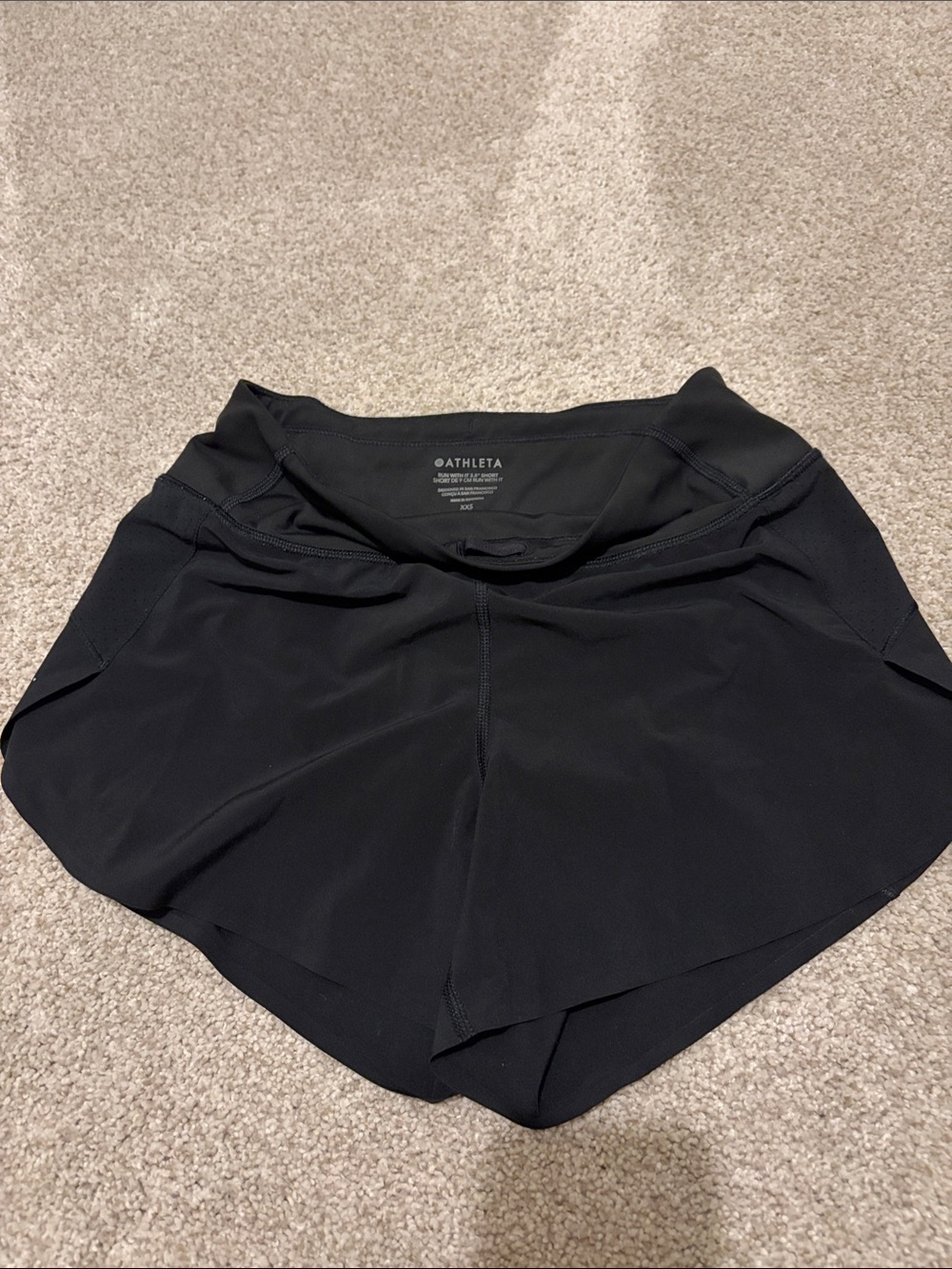 Athleta Black Athleta Run With It 3.5” Short